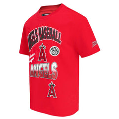 Red Los Angeles Angels Pro Standard Turn It Up Dropped Shoulder T-Shirt