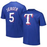 Royal Corey Seager Texas Rangers Fanatics Big & Tall Name & Number T-Shirt