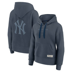 Blue New York Yankees Fanatics Women's Elements Future Ground Subtle Tonal Pullover Hoodie