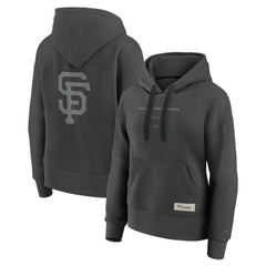 Charcoal San Francisco Giants Fanatics Women's Elements Future Ground Subtle Tonal Pullover Hoodie