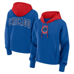 Royal Chicago Cubs Fanatics Women's Oversized Legacy Favorite Spectator Pullover Hoodie