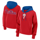 Red Philadelphia Phillies Fanatics Women's Oversized Legacy Favorite Spectator Pullover Hoodie