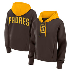 Brown San Diego Padres Fanatics Women's Oversized Legacy Favorite Spectator Pullover Hoodie