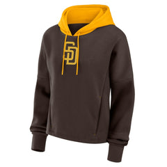 Brown San Diego Padres Fanatics Women's Oversized Legacy Favorite Spectator Pullover Hoodie