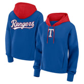 Royal Texas Rangers Fanatics Women's Oversized Legacy Favorite Spectator Pullover Hoodie