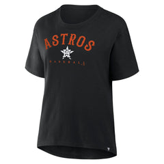 Black Houston Astros Fanatics Women's Relaxed Fit Legacy T-Shirt