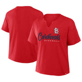 Red St. Louis Cardinals Fanatics Women's Fan Fave Stadium Slub Boxy T-Shirt