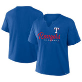 Royal Texas Rangers Fanatics Women's Fan Fave Stadium Slub Boxy T-Shirt
