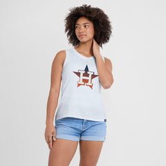 White Houston Astros Fanatics Women's Activate Slub Tank Top