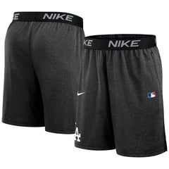 Black Los Angeles Dodgers Nike Authentic Collection Performance Knit Shorts