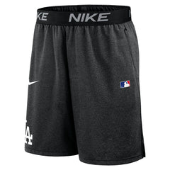Black Los Angeles Dodgers Nike Authentic Collection Performance Knit Shorts