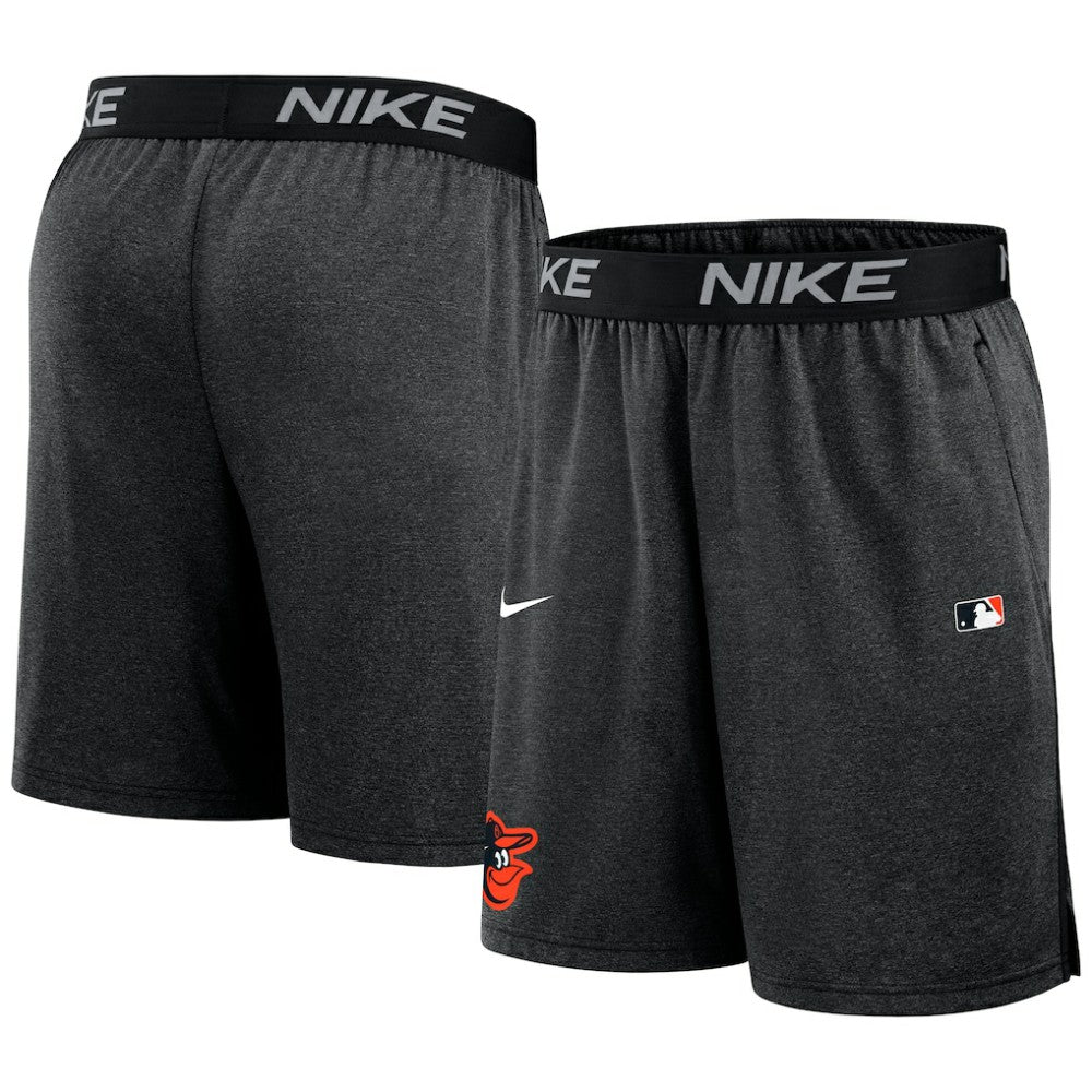 Black Baltimore Orioles Nike Authentic Collection Performance Knit Shorts