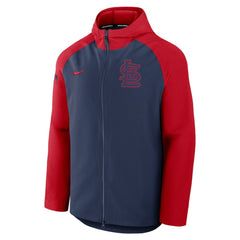 Navy/Red St. Louis Cardinals Nike Authentic Collection Raglan Performance Full-Zip Jacket