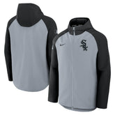 Gray/Black Chicago White Sox Nike Authentic Collection Raglan Performance Full-Zip Jacket