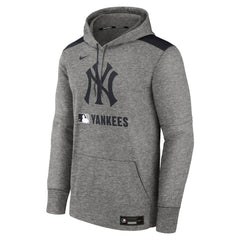 Heather Charcoal New York Yankees Nike Authentic Collection Performance Pullover Hoodie