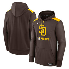 Brown San Diego Padres Nike Authentic Collection Performance Pullover Hoodie