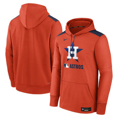 Orange Houston Astros Nike Authentic Collection Performance Pullover Hoodie