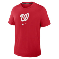 Red Washington Nationals Nike Authentic Collection Early Work Tri-Blend Dri-FIT T-Shirt