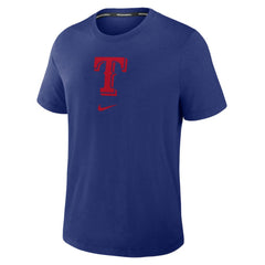 Royal Texas Rangers Nike Authentic Collection Early Work Tri-Blend Dri-FIT T-Shirt