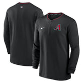 Black Arizona Diamondbacks Nike Authentic Collection Performance Half-Zip Top