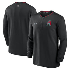 Black Arizona Diamondbacks Nike Authentic Collection Performance Half-Zip Top
