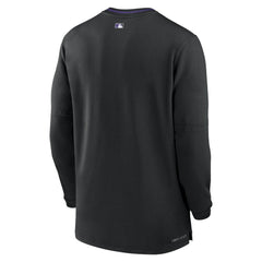 Black Colorado Rockies Nike Authentic Collection Performance Half-Zip Top
