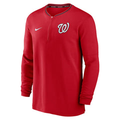 Red Washington Nationals Nike Authentic Collection Performance Half-Zip Top