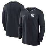 Navy New York Yankees Nike Authentic Collection Performance Half-Zip Top
