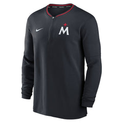 Navy Minnesota Twins Nike Authentic Collection Performance Half-Zip Top