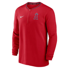 Red Los Angeles Angels Nike Authentic Collection Performance Half-Zip Top