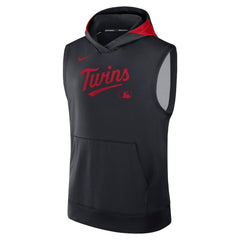 Navy Minnesota Twins Nike Authentic Collection Dri-FIT Sleeveless Hoodie