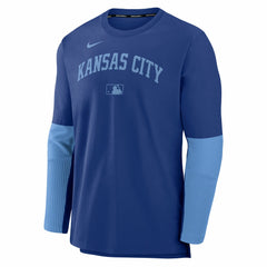 Royal/Light Blue Kansas City Royals Nike Authentic Collection Player Dri-FIT Lightweight Pullover