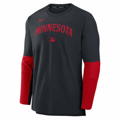 Navy/Red Minnesota Twins Nike Authentic Collection Player Dri-FIT Lightweight Pullover