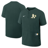 Green Athletics Nike Authentic Collection Raglan Short Sleeve Windshirt