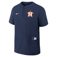 Navy Houston Astros Nike Authentic Collection Raglan Short Sleeve Windshirt