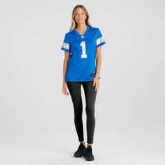 Number 1 Bride Women's Game Jersey - Detroit Lions Jerseys