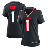 Number 1 Bride Women's Game Jersey - Houston Texans Jerseys