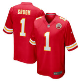 Number 1 Groom Game Jersey - Kansas City Chiefs Jerseys