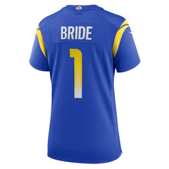 Number 1 Bride Women's Game Jersey - Los Angeles Rams Jerseys