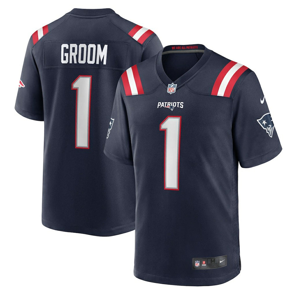 Number 1 Groom Game Jersey - New England Patriots Jerseys