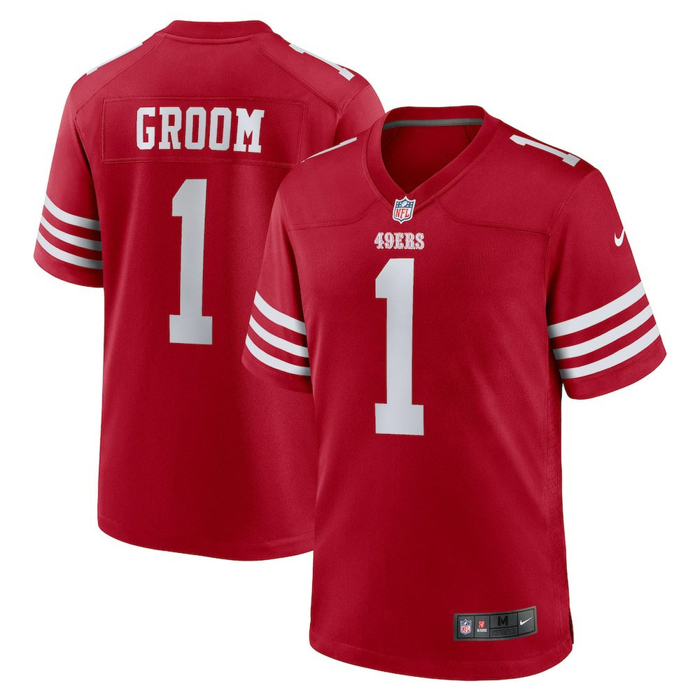 Number 1 Groom Game Jersey - San Francisco 49ers Jerseys
