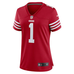 Number 1 Bride Women's Game Jersey - San Francisco 49ers Jerseys