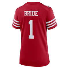 Number 1 Bride Women's Game Jersey - San Francisco 49ers Jerseys