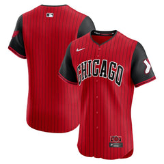 Red/Black Chicago White Sox Nike 2025 City Connect Elite Jersey