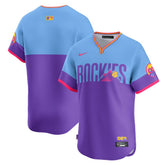 Purple/Light Blue Colorado Rockies Nike 2025 City Connect Limited Jersey