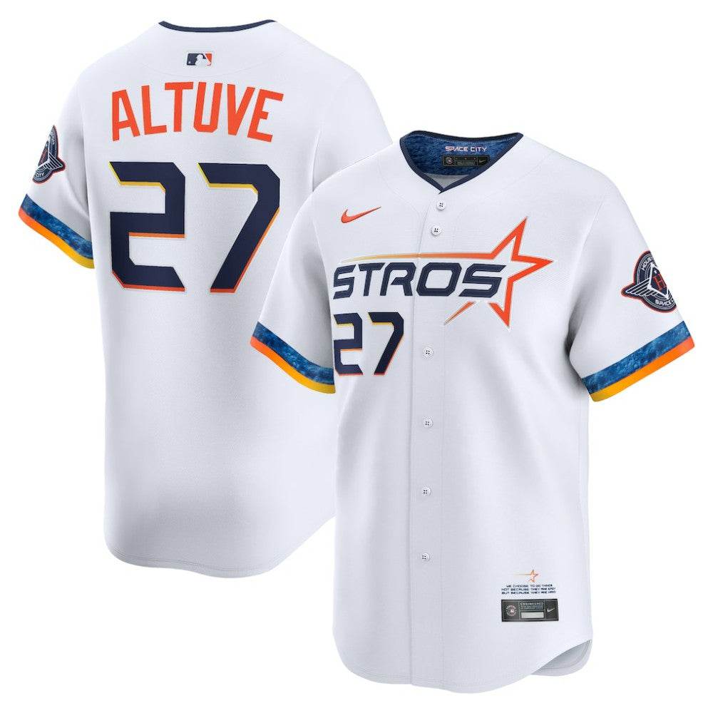 White Jose Altuve Houston Astros Nike 2025 City Connect Limited Player Jersey