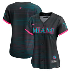 Black Miami Marlins Nike Women's 2025 City Connect Limited Jersey