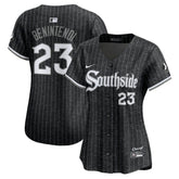 Black Andrew Benintendi Chicago White Sox Nike Women's City Connect Limited Jersey