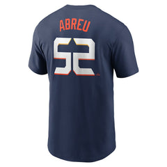 Navy Bryan Abreu Houston Astros Nike 2025 City Connect Fuse Name & Number T-Shirt