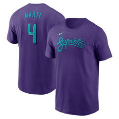Purple Ketel Marte Arizona Diamondbacks Nike 2025 City Connect Fuse Name & Number T-Shirt